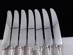 7 FRENCH RENAISSANCE Sterling Dinner Knives Reed Barton Flatware Silverware