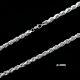 8mm Solid 925 Sterling Silver Italian Diamond Cut Rope Chain Necklace Italy