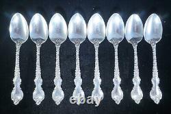 8 International Sterling Silver 6 TEASPOONS, 1968 DuBarry Pattern