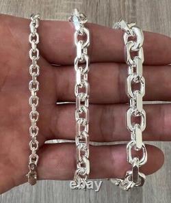 925 Rolo Sterling Silver Solid Cable Anchor Chain Link High Polish Necklace