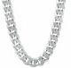 925 Solid Sterling Silver 8mm Cuban Curb Link Chain Necklace Mens Chain Italy
