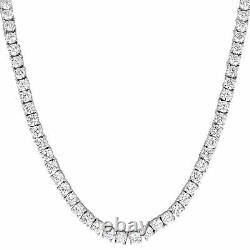 925 Sterling Silver 2mm 3mm 4mm 5mm Round Cut CZ Tennis Chain Necklace Bracelet