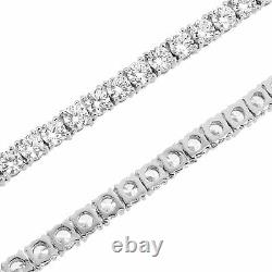 925 Sterling Silver 2mm 3mm 4mm 5mm Round Cut CZ Tennis Chain Necklace Bracelet