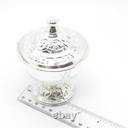 925 Sterling Silver Antique Ornate Vase / Bowl