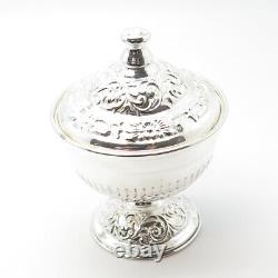 925 Sterling Silver Antique Ornate Vase / Bowl