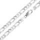 925 Sterling Silver High Polished Figaro Chain 0.85mm-11.9mm Necklace 16-30