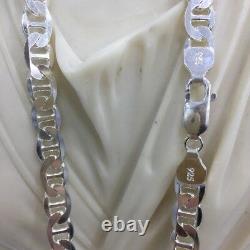 925 Sterling Silver Mens Mariner Link Forsa Chains Necklaces 8mm 48GR 26Inch