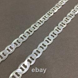 925 Sterling Silver Mens Mariner Link Forsa Chains Necklaces 8mm 48GR 26Inch