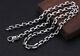 925 Sterling Silver Rectangle Cable Chain For Men Necklace Width 7mm 18-40 Inch