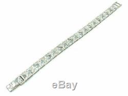 925 Sterling Silver Solid Nugget Bracelet Adjustable 8 9.5mm 21.2 grams