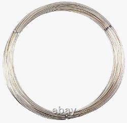 925 Sterling Silver Wire Half Round Half Hard 10-24 Gauge 1-10 ft USA