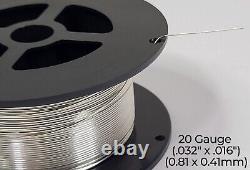 925 Sterling Silver Wire Half Round Half Hard 10-24 Gauge 1-10 ft USA