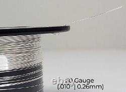 925 Sterling Silver Wire Round Dead Soft 10-32 Gauge 1-10 Ft USA