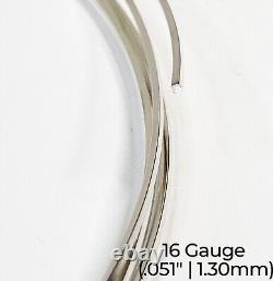 925 Sterling Silver Wire Square Dead Soft 10-24 Gauge 1-10 Ft USA