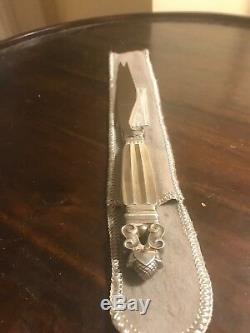 Acorn by Georg Jensen Sterling Silver Cheese Knife / Bar Knife Pronged