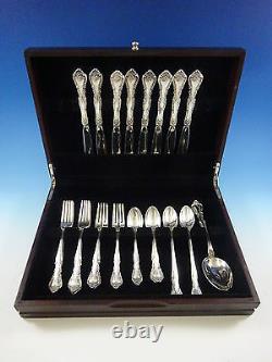 Alencon Lace by Gorham Sterling Silver Flatware Set For 8 Service 42 Pieces