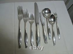 Alvin Spring Bud Sterling Silver 8 Piece Place Setting 4 Forks 2 Sooons 2 Knives