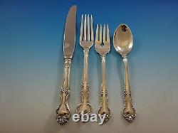 Amaryllis by Manchester Sterling Silver Flatware Service For 12 Set 74 Pieces