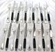 Antique 1880s French Sterling Silver Luncheon 24 Pcs Flatware Set Empire Dinner