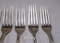 Antique 1904 6pc H. H. Curtis & Co. Adolphus Pattern Sterling Silver Dinner Forks