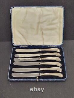 Antique 1907 George Hape Sterling Silver BUTTER KNIVESSheffield England