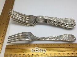 Antique Chrysanthemum by Tiffany & Co Sterling Silver Luncheon Forks 6¾