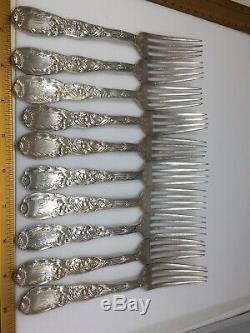 Antique Chrysanthemum by Tiffany & Co Sterling Silver Luncheon Forks 6¾