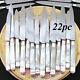 Antique French 22pc. 800 (nearly Sterling) Silver & Mother Of Pearl Knife Set
