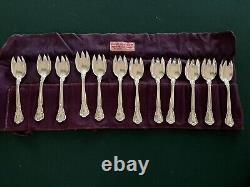 Antique GORHAM CHANTILLY Sterling Silver ICE CREAM FORK mono E