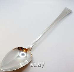 Antique George III Large Solid Sterling Silver Serving Spoon Hallmarked 30cm