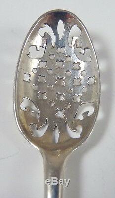 Antique Georgian English Sterling Silver Mote Spoon circa 1750