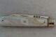 Antique, Hallmarked Silver & Mother Of Pearl Folding Fruit Knife