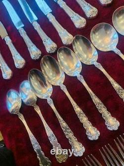 Antique Mix Lot 96pc Mostly Alvin &Towle Sterling Silver Flatware 122 OZ 3470 gm