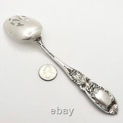 Antique Richelieu International Silver Pierced Serving Tablespoon Sterling Spoon