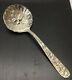 Antique S. Kirk & Son Sterling Silver Repousse Fruit Berry Nut Serving Spoon