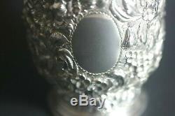 Antique Stunning 19thc Sterling Silver Tiffany & Co Embossed Handle Mug Cup