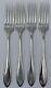 Antique Towle Lafayette Sold By Daniel Low Sterling Silver Lunch Forks Set Of 4