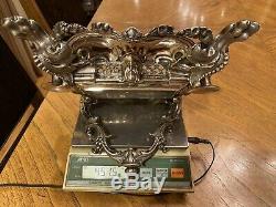 Antique Victorian Germany Sterling Silver 900 Inkstand With Horse Figurine