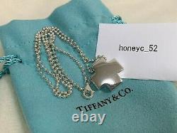 Authentic Tiffany & Co Sterling Silver 925 Ball Chain Roman Cross Pendant