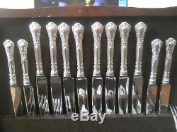 BIRKS STERLING CHANTILLY 80 PC SET For 8 2299grams with Chest