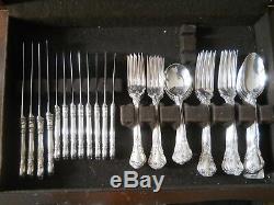 BIRKS STERLING CHANTILLY 80 PC SET For 8 2299grams with Chest