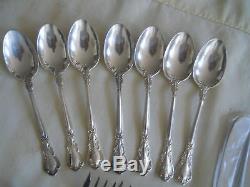 BIRKS STERLING CHANTILLY FLATWARE 63 PC SET with CHEST