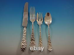 Baltimore Rose by Schofield Sterling Silver Flatware Set 12 Service 75 pieces