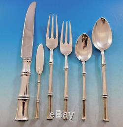 Bamboo by Tiffany and Co. Sterling Silver Flatware Set for 12 Service 75 Pieces