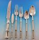 Bamboo By Tiffany And Co. Sterling Silver Flatware Set For 12 Service 75 Pieces