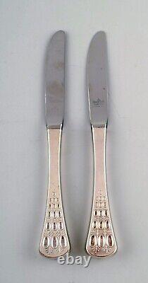 Bjørn Wiinblad,'Romanze' for Rosenthal. Two lunch knives in sterling silver