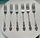 Brocade By International Sterling Silver Place Size Fork 7 3/8, Set Of 6, Used