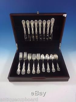 Burgundy by Reed & Barton Sterling Silver Flatware Set For 8 Service 33 Pieces