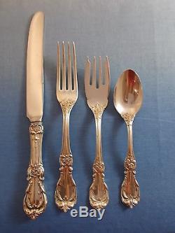 Burgundy by Reed & Barton Sterling Silver Flatware Set Service 77 Pieces