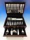 Burgundy By Reed & Barton Sterling Silver Flatware Set For 12 Service 54 Pcs